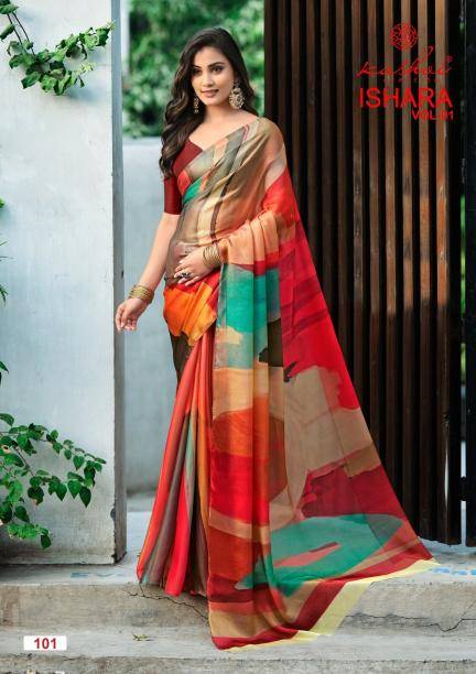 Kashvi ishara vol 1 saree holesale market in Kolkata